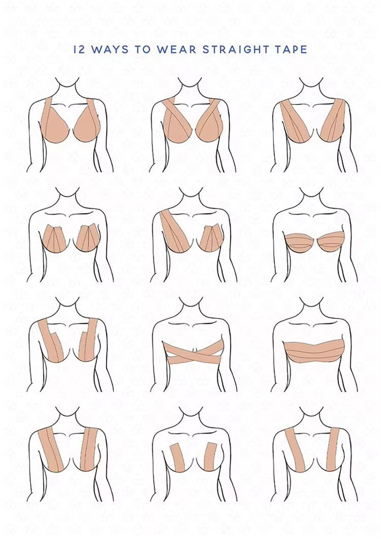 Breast Tape β Strong, Stretchy & Skin-Friendly Boob Tape for Lift & Support β Invisible Under Clothing, Waterproof, Long-Lasting Hold