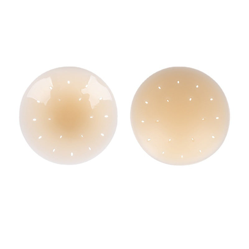 Ultra-Adhesive Silicone Nipple Covers – Breathable Perforated Design, Glue-Free Reusable Pasties for Women